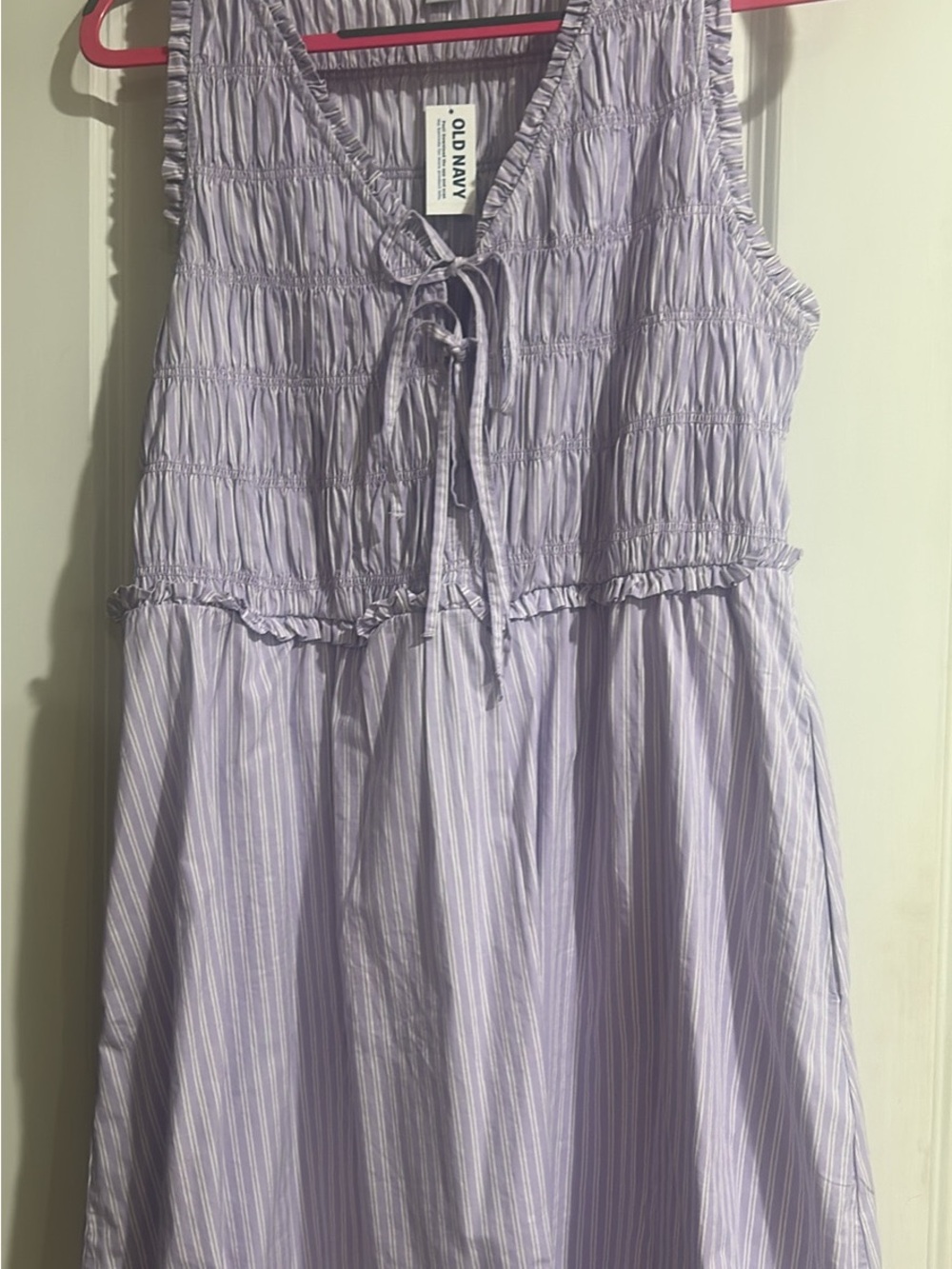 NWT Old Navy purple 100% cotton women’s dress size L